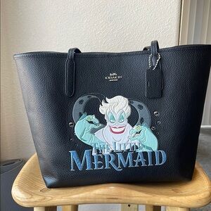 Coach Black Leather Ursula Tote